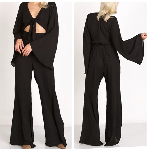 Show Me Your Mumu Jaelynn Jumpsuit in Black Crisp Size XS - Picture 2 of 10